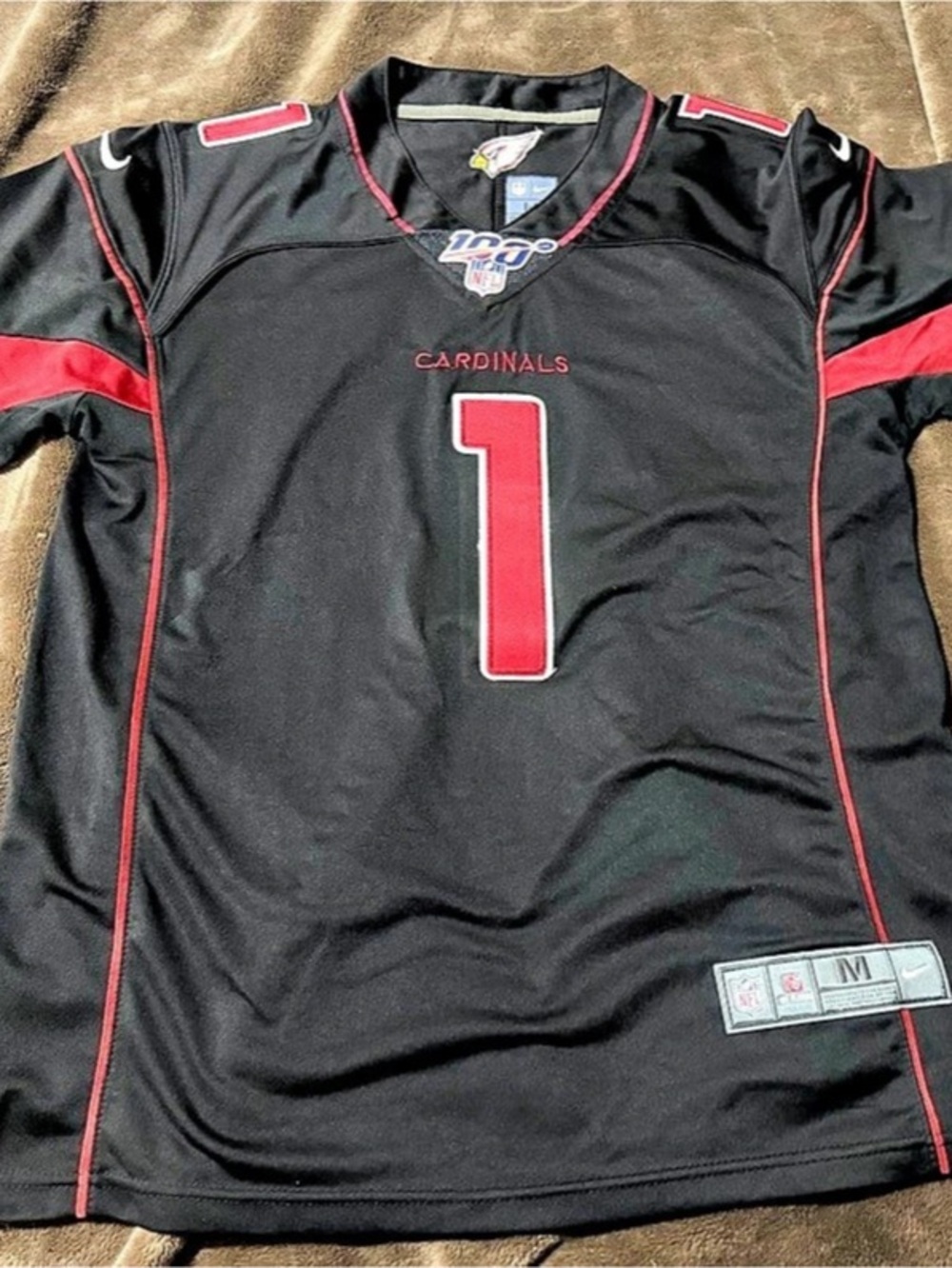 Nike Arizona Cardinals Kyler Murray #1 On-Field Jersey Men's Black & Red Medium